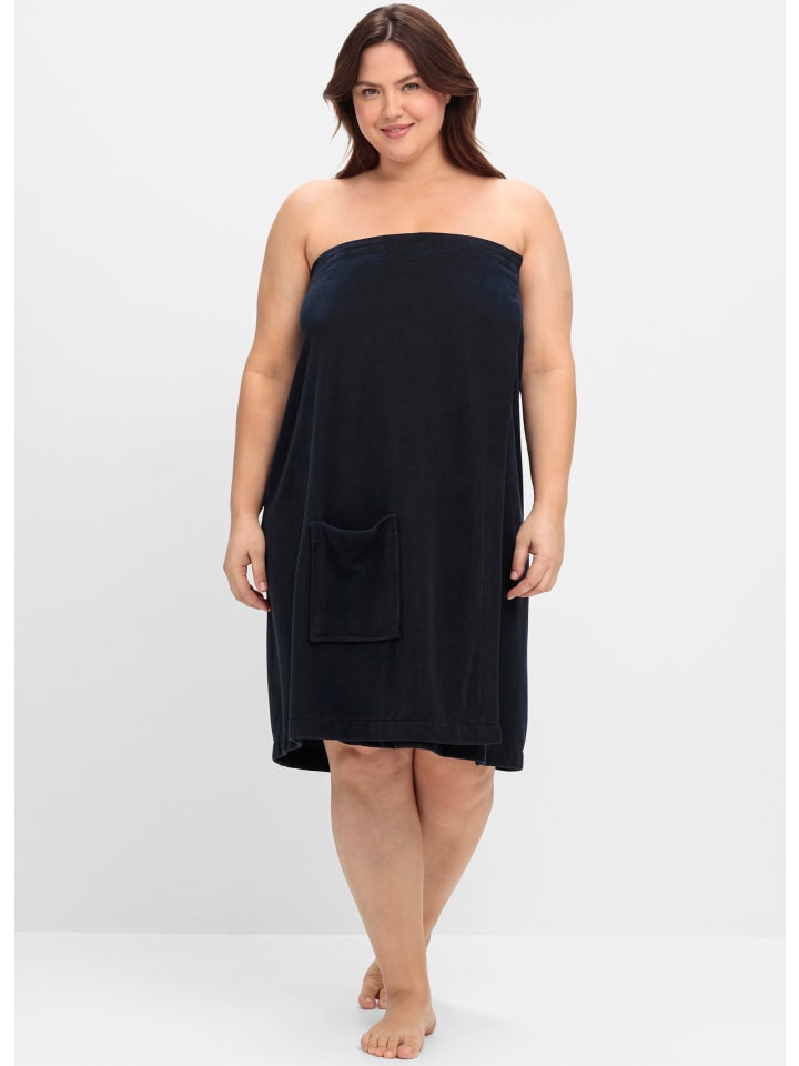 Халат sheego, темно-синий
Халат sheego, темно-синий