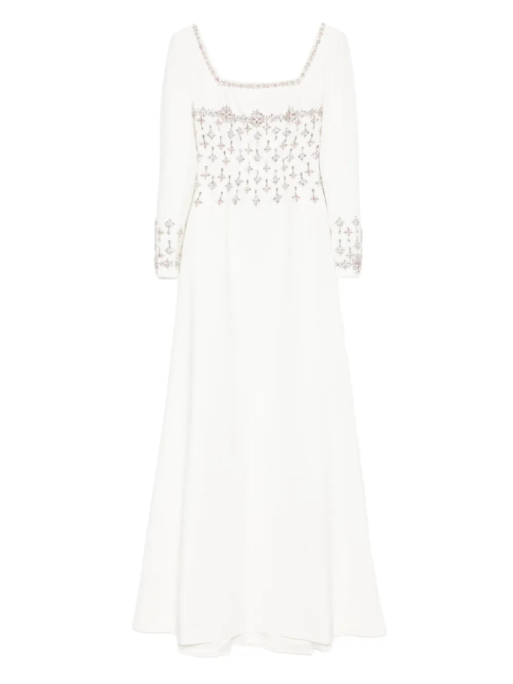 Платье макси с квадратным вырезом Dina Melwani, белый
Платье макси с квадратным вырезом Dina Melwani, белый