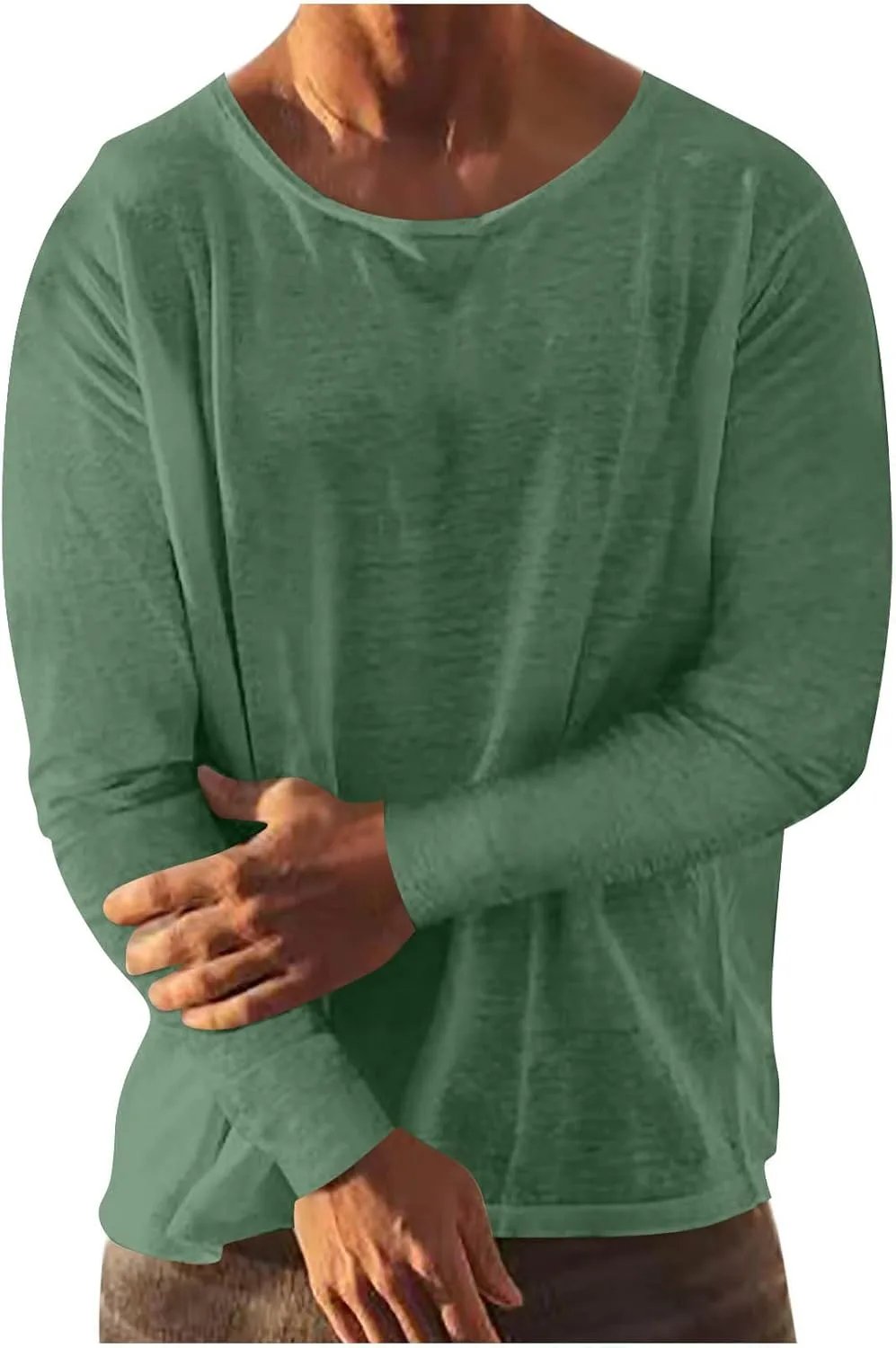 Мужская футболка Cambkatl Linen Pullover Tee Shirt, Casual Basic Solid Crewneck
Мужская футболка Cambkatl Linen Pullover Tee Shirt, Casual Basic Solid Crewneck