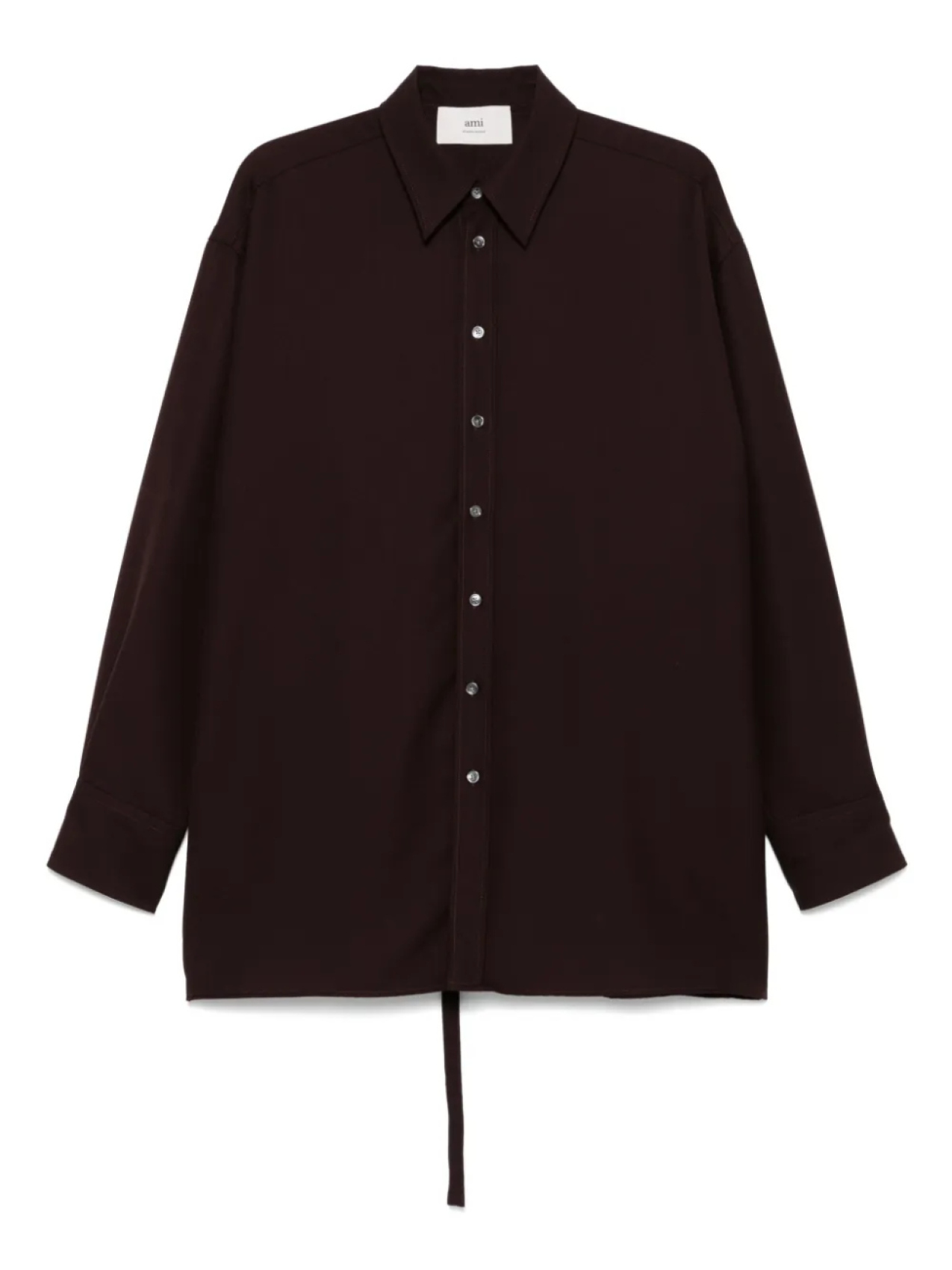 Рубашка с разрезом сзади AMI Paris, коричневый
Рубашка с разрезом сзади AMI Paris, коричневый