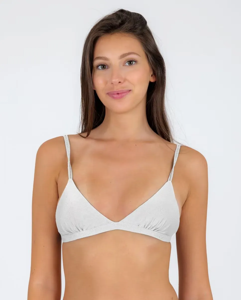Однотонный лиф бикини с треугольными чашечками и мягкой подкладкой Río de Sol, белый
Однотонный лиф бикини с треугольными чашечками и мягкой подкладкой Río de Sol, белый