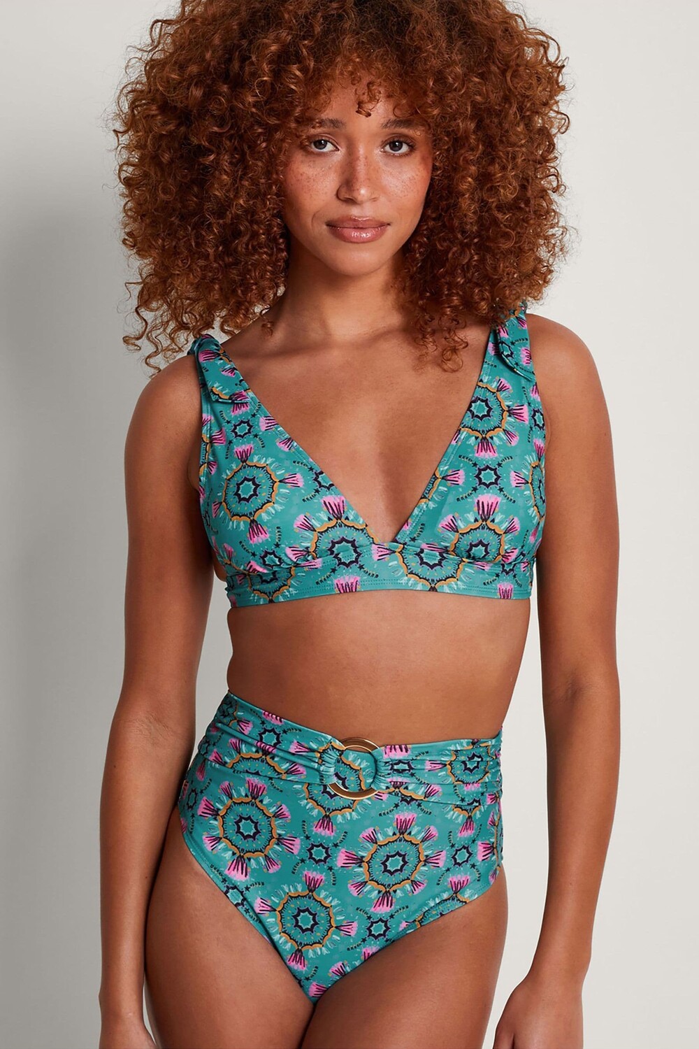 Лиф бикини Carla с принтом Monsoon, синий 
Лиф бикини Carla с принтом Monsoon, синий