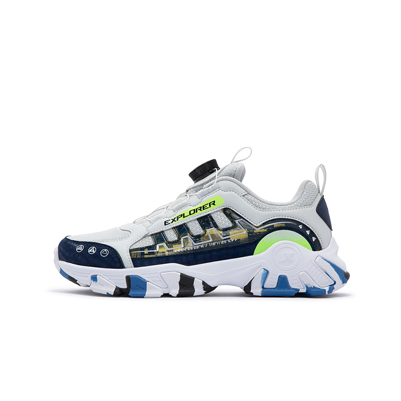 XTEP Детские кроссовки с низким верхом, устойчивые к износу и противоскользящие, цвет: сланец/темно-синий 
XTEP Детские кроссовки с низким верхом, устойчивые к износу и противоскользящие, цвет: сланец/темно-синий