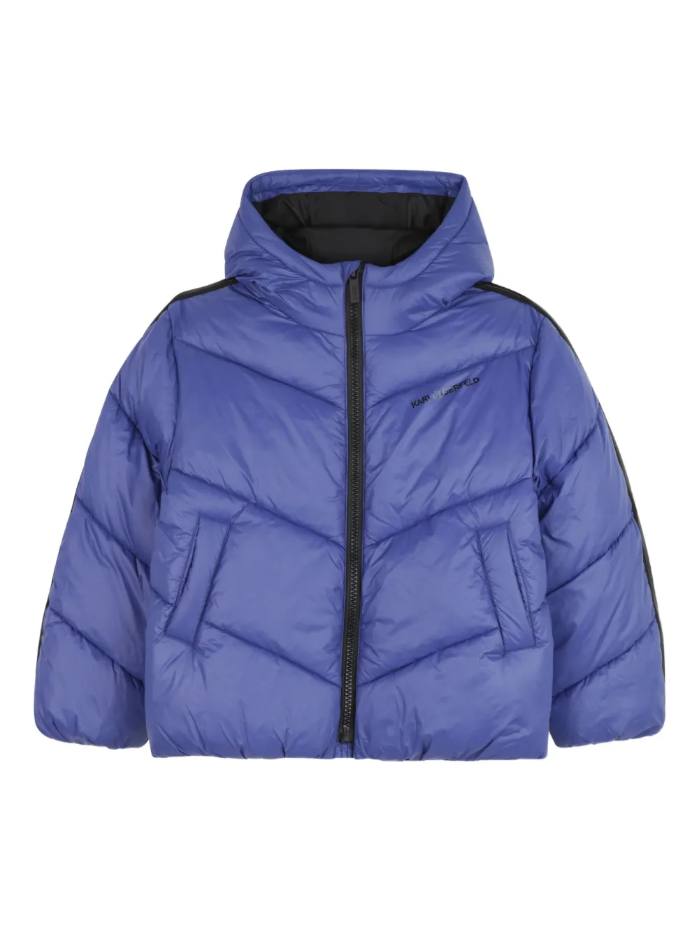 Стеганый пуховик KARL LAGERFELD KIDS, синий
Стеганый пуховик KARL LAGERFELD KIDS, синий