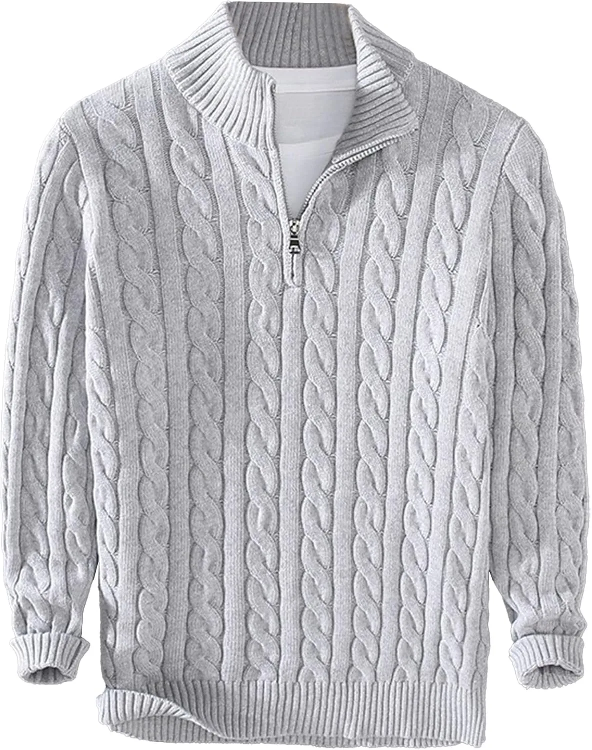 Мужской британский стиль майифу-GJ вязаный пуловер с 1/4 молнией, свободный, однотонный Maiyifu-GJ
Мужской британский стиль майифу-GJ вязаный пуловер с 1/4 молнией, свободный, однотонный Maiyifu-GJ