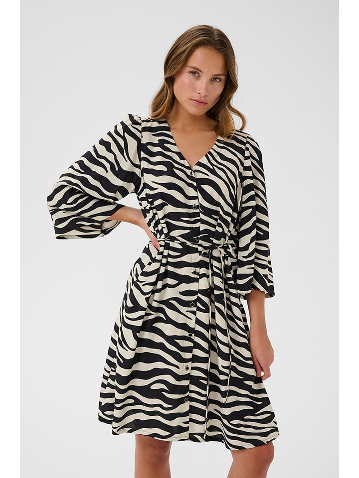 Короткое платье Kaffe, кремовый/черный
Короткое платье Kaffe, кремовый/черный