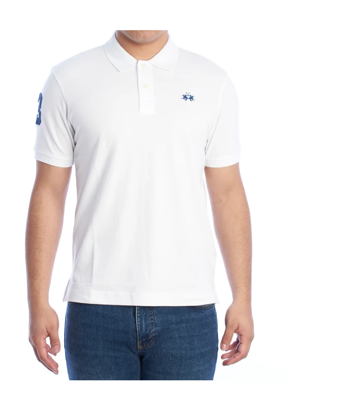 Поло с короткими рукавами и культовой вышивкой. La Martina, белый
Поло с короткими рукавами и культовой вышивкой. La Martina, белый