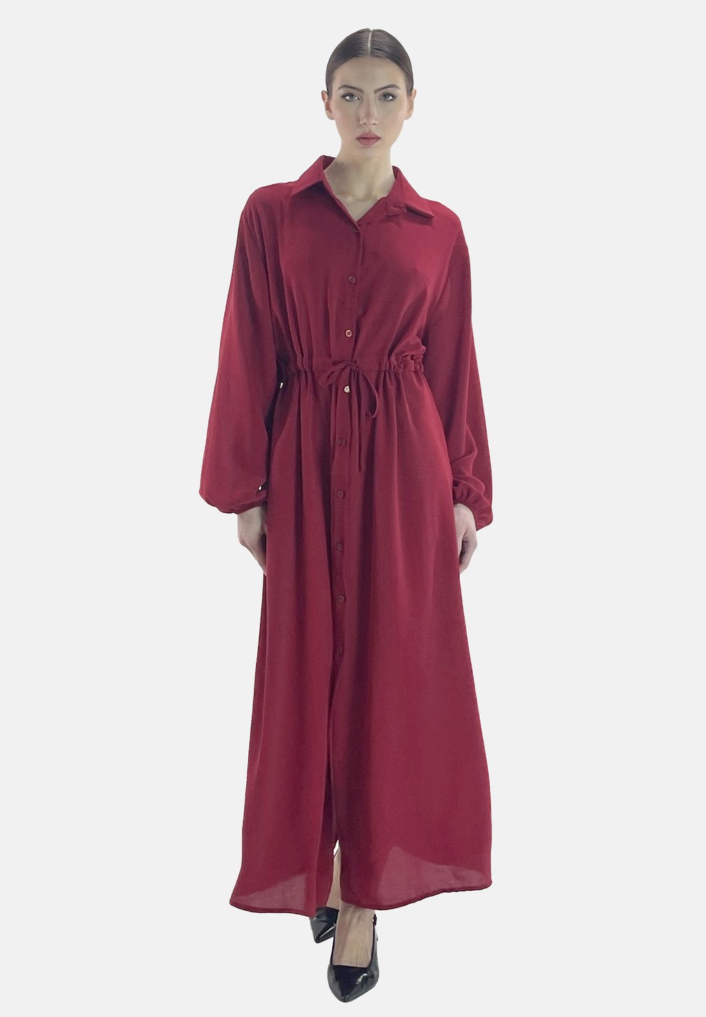 Платье макси Elara, бургундия
Платье макси Elara, бургундия