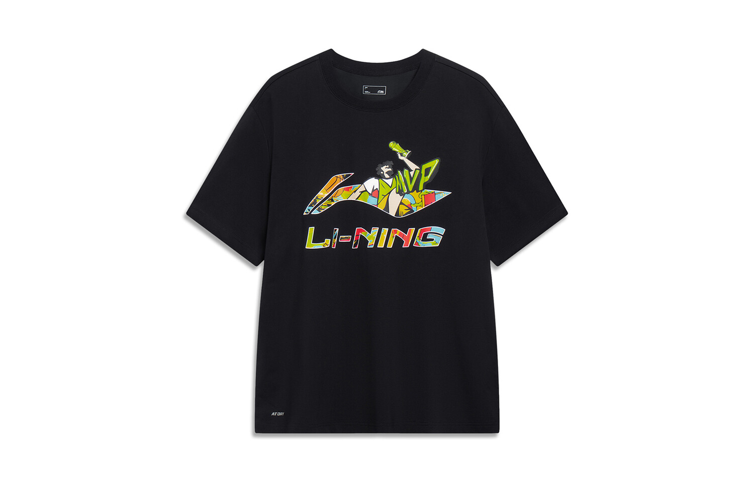 Li Ning Мужская футболка с подкладкой, Черный 
Li Ning Мужская футболка с подкладкой, Черный