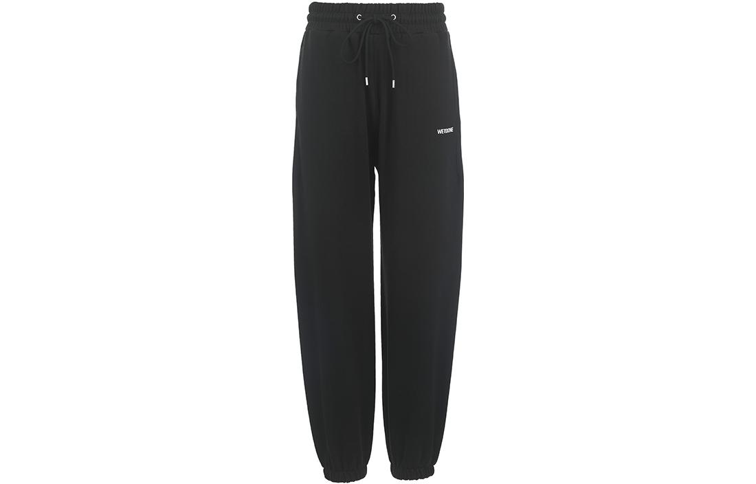 Черные хлопковые спортивные брюки с логотипом WE11DONE
Черные хлопковые спортивные брюки с логотипом WE11DONE