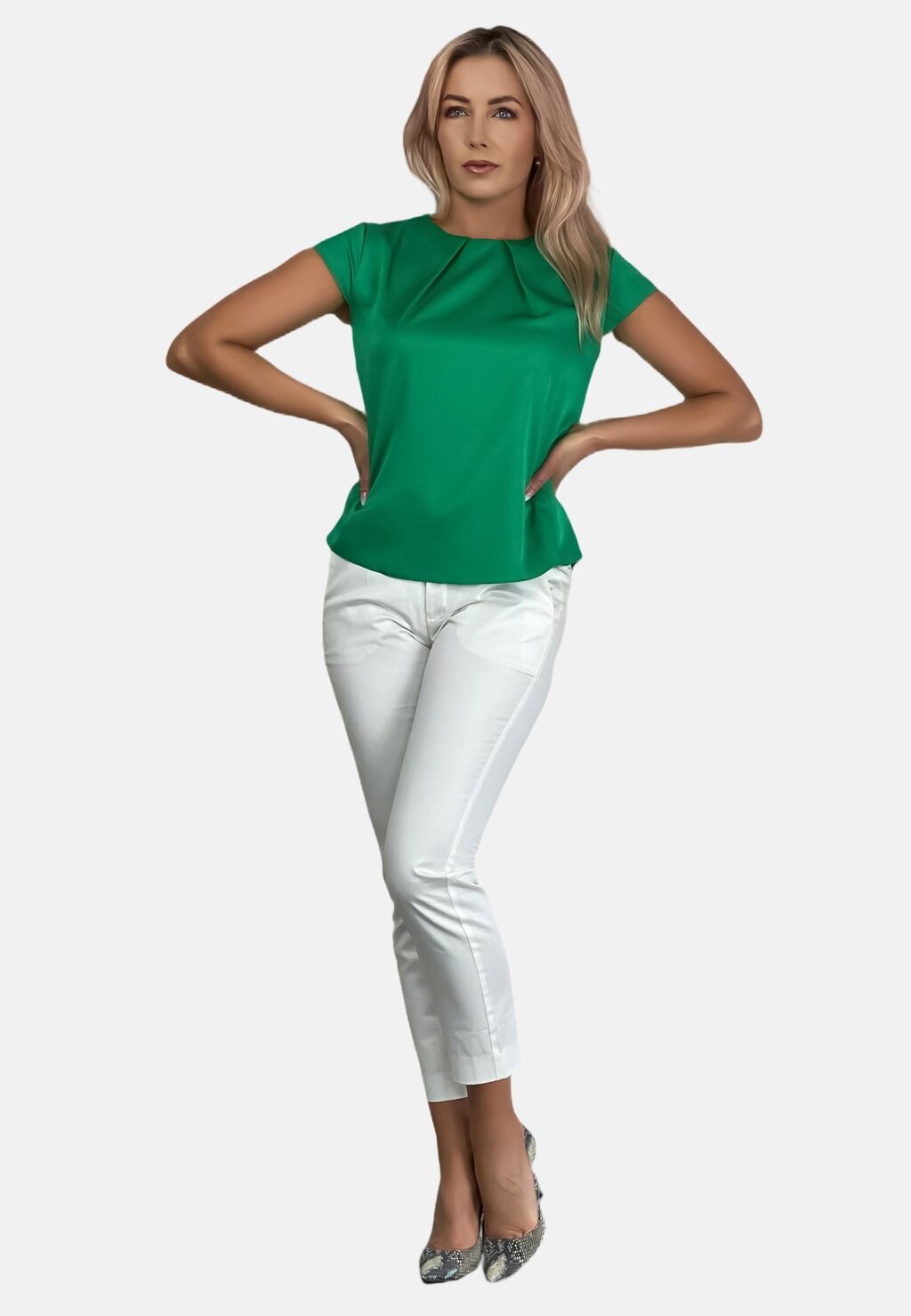 Блуза WITH TWO PLEATS REGINA FASHION, зеленый
Блуза WITH TWO PLEATS REGINA FASHION, зеленый