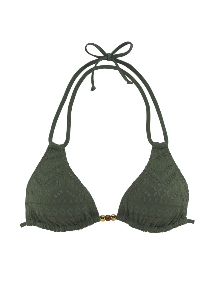 Верх бикини LASCANA, оливковый
Верх бикини LASCANA, оливковый
