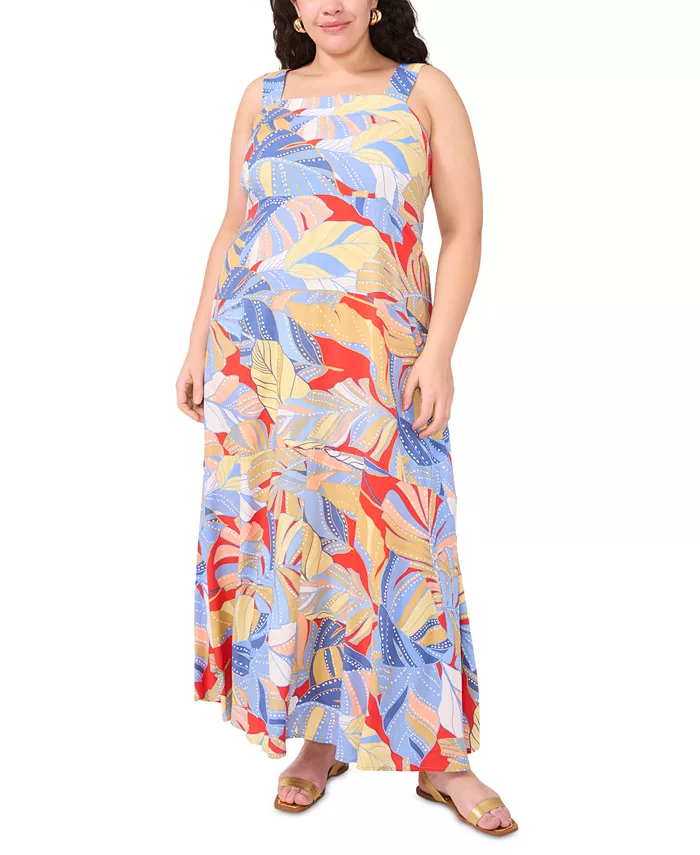 Платье макси без рукавов с квадратным вырезом и сборкой на спине в тропическом принте больших размеров Vince Camuto, синий
Платье макси без рукавов с квадратным вырезом и сборкой на спине в тропическом принте больших размеров Vince Camuto, синий