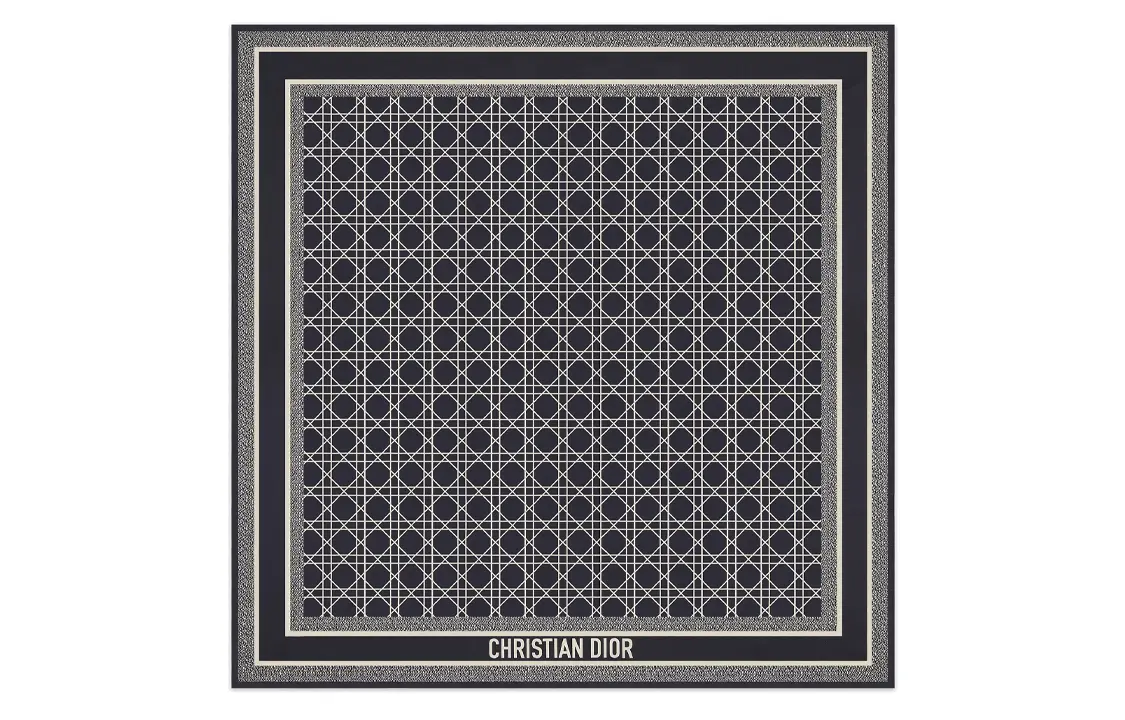 DIOR Шелковый шарф Women's Black, Black 
DIOR Шелковый шарф Women's Black, Black