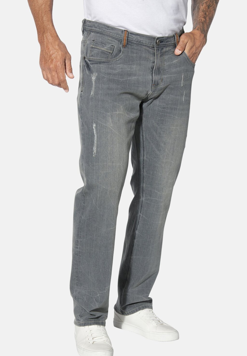 Джинсы прямого кроя TIEFBUND JURIEN Jan Vanderstorm, серебряный 
Джинсы прямого кроя TIEFBUND JURIEN Jan Vanderstorm, серебряный