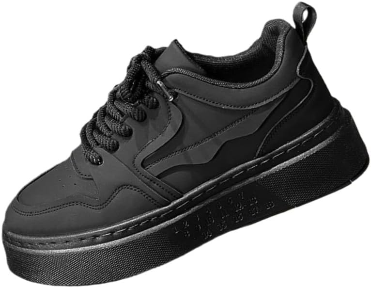 Мужские комфортные прогулочные кроссовки с толстой подошвой, на шнуровке, легкие, модные, классические повседневные кожаные спортивные кроссовки Fmshi, черный
Мужские комфортные прогулочные кроссовки с толстой подошвой, на шнуровке, легкие, модные, классические повседневные кожаные спортивные кроссовки Fmshi, черный