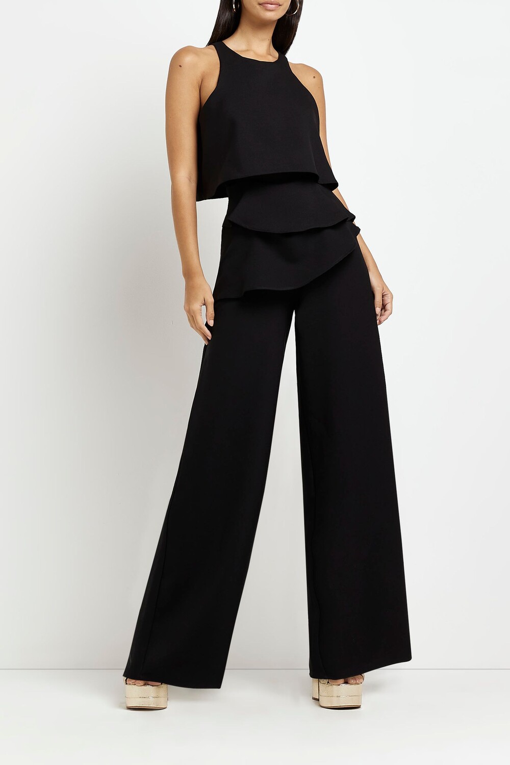 Многослойный комбинезон River Island, черный
Многослойный комбинезон River Island, черный