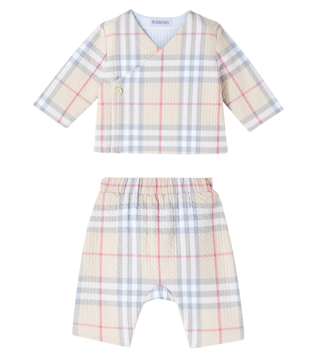 Комплект из хлопкового свитера и брюк в клетку Baby Burberry Check Burberry Kids, Pale Stone Ip Check
Комплект из хлопкового свитера и брюк в клетку Baby Burberry Check Burberry Kids, Pale Stone Ip Check