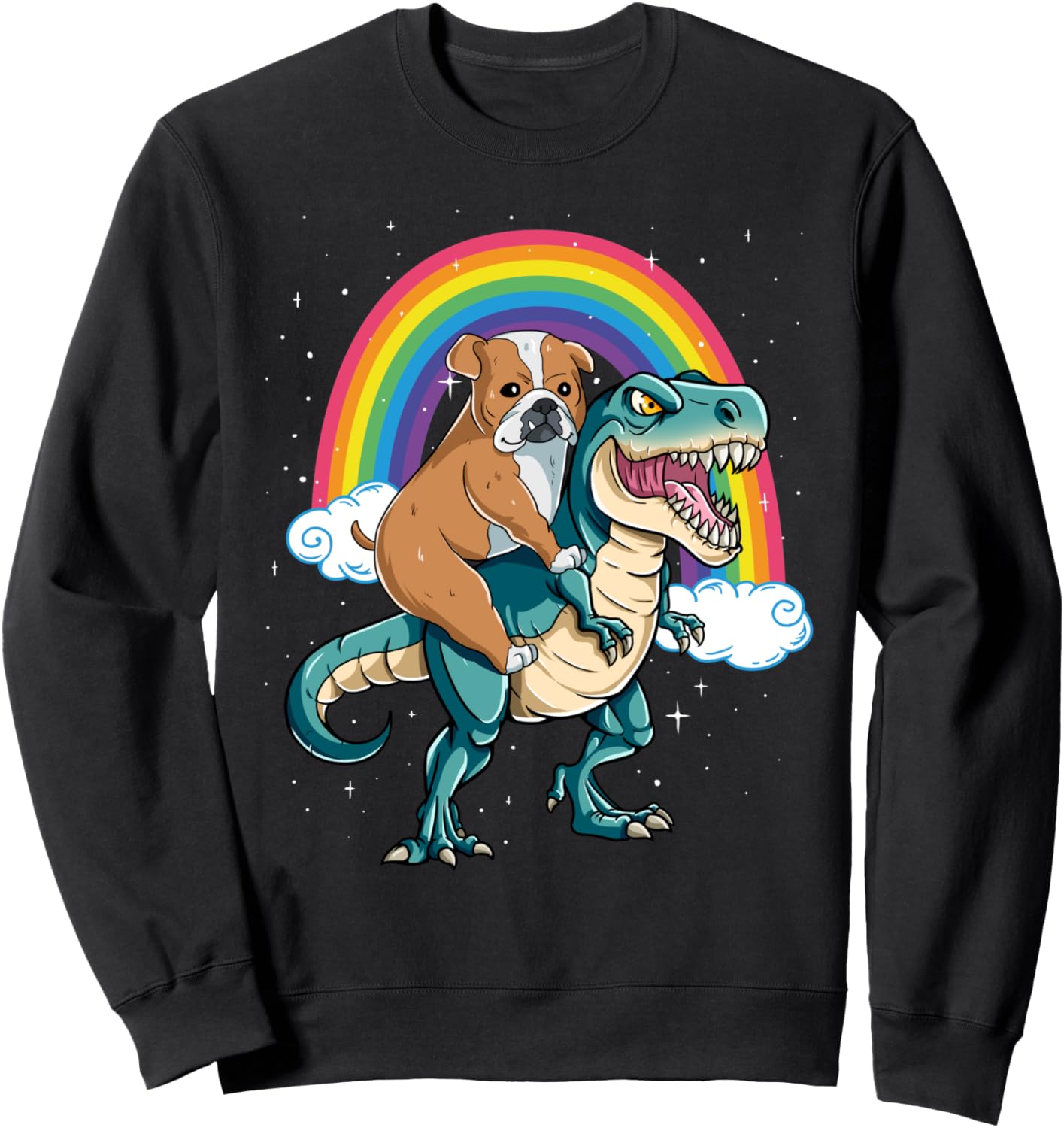 Толстовка с изображением динозавра Тираннозавра Рекса и радужных облаков, блестящих на ощупь Check Out My Bulldog Shirts, черный
Толстовка с изображением динозавра Тираннозавра Рекса и радужных облаков, блестящих на ощупь Check Out My Bulldog Shirts, черный