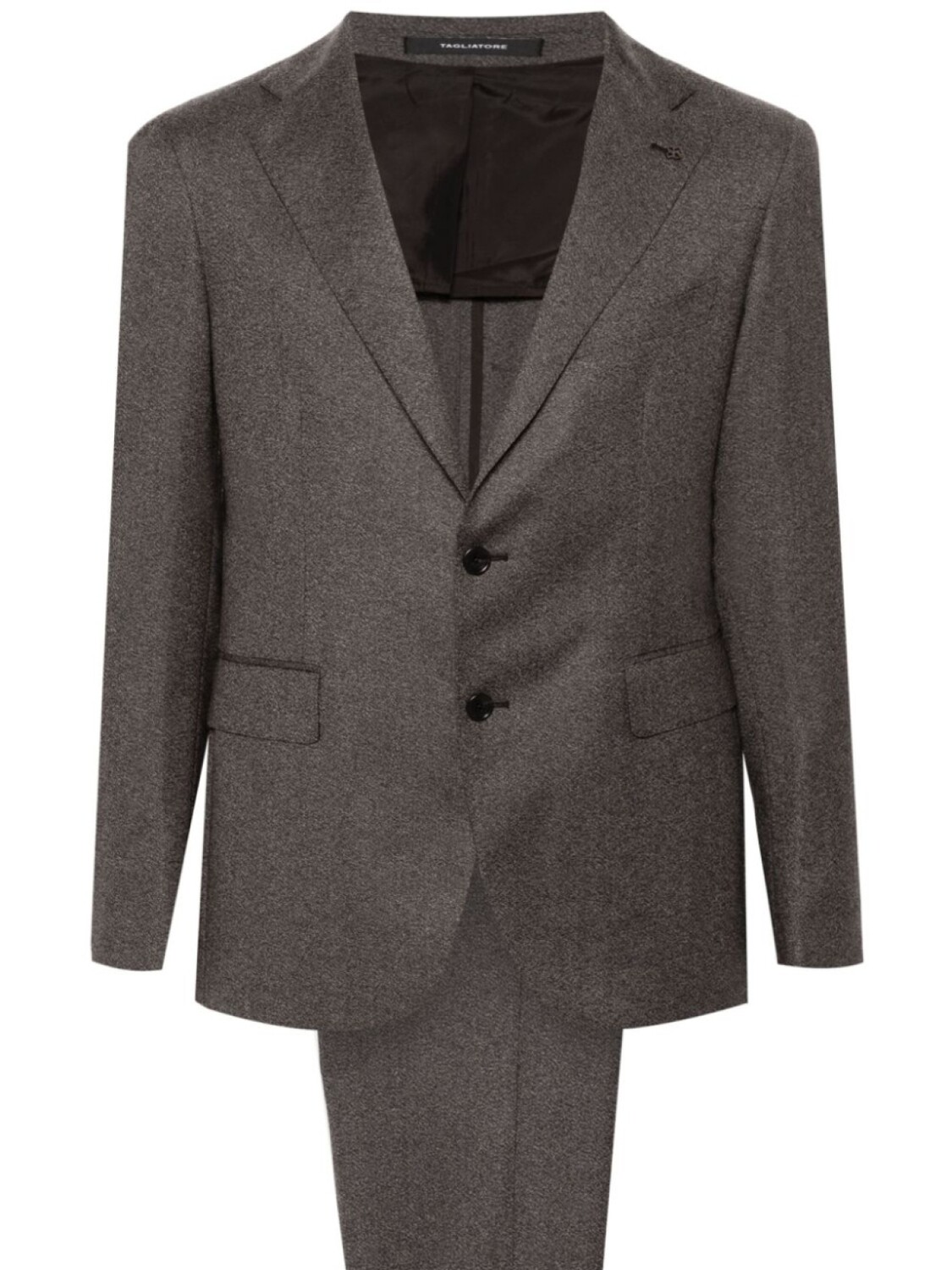 Tagliatore костюм из вирджинской шерсти с однобортным пиджаком, коричневый
Tagliatore костюм из вирджинской шерсти с однобортным пиджаком, коричневый