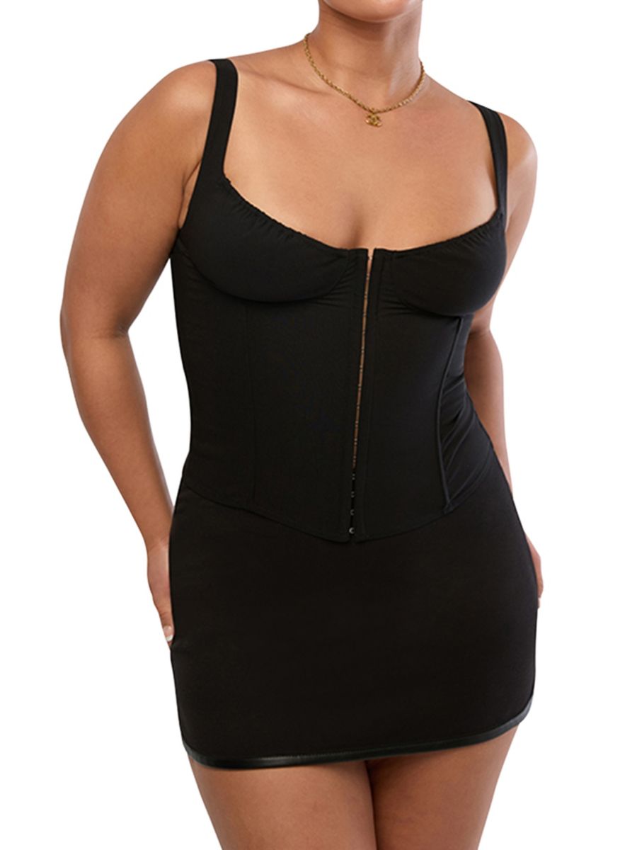 Корсетный топ с V-образным вырезом WeWoreWhat, черный
Корсетный топ с V-образным вырезом WeWoreWhat, черный