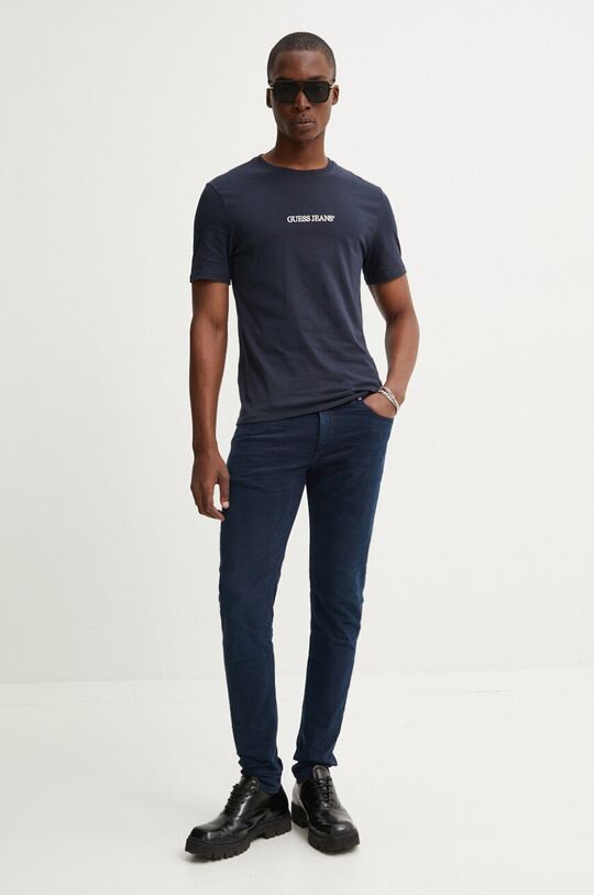 Хлопковая футболка Guess Jeans, темно-синий
Хлопковая футболка Guess Jeans, темно-синий
