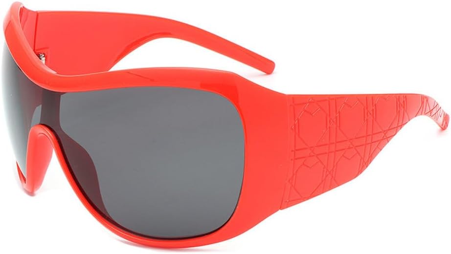 Цельные солнцезащитные очки большого размера для женщин и мужчин, винтажные солнцезащитные очки-щитки с градиентным переходом в стиле хип-хоп, женские очки для вождения HYYZZC, Redred
Цельные солнцезащитные очки большого размера для женщин и мужчин, винтажные солнцезащитные очки-щитки с градиентным переходом в стиле хип-хоп, женские очки для вождения HYYZZC, Redred