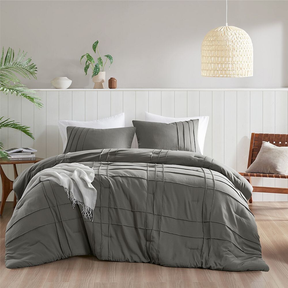 510 Design Porter Комплект мягких моющихся пододеяльников со складками, серый
510 Design Porter Комплект мягких моющихся пододеяльников со складками, серый