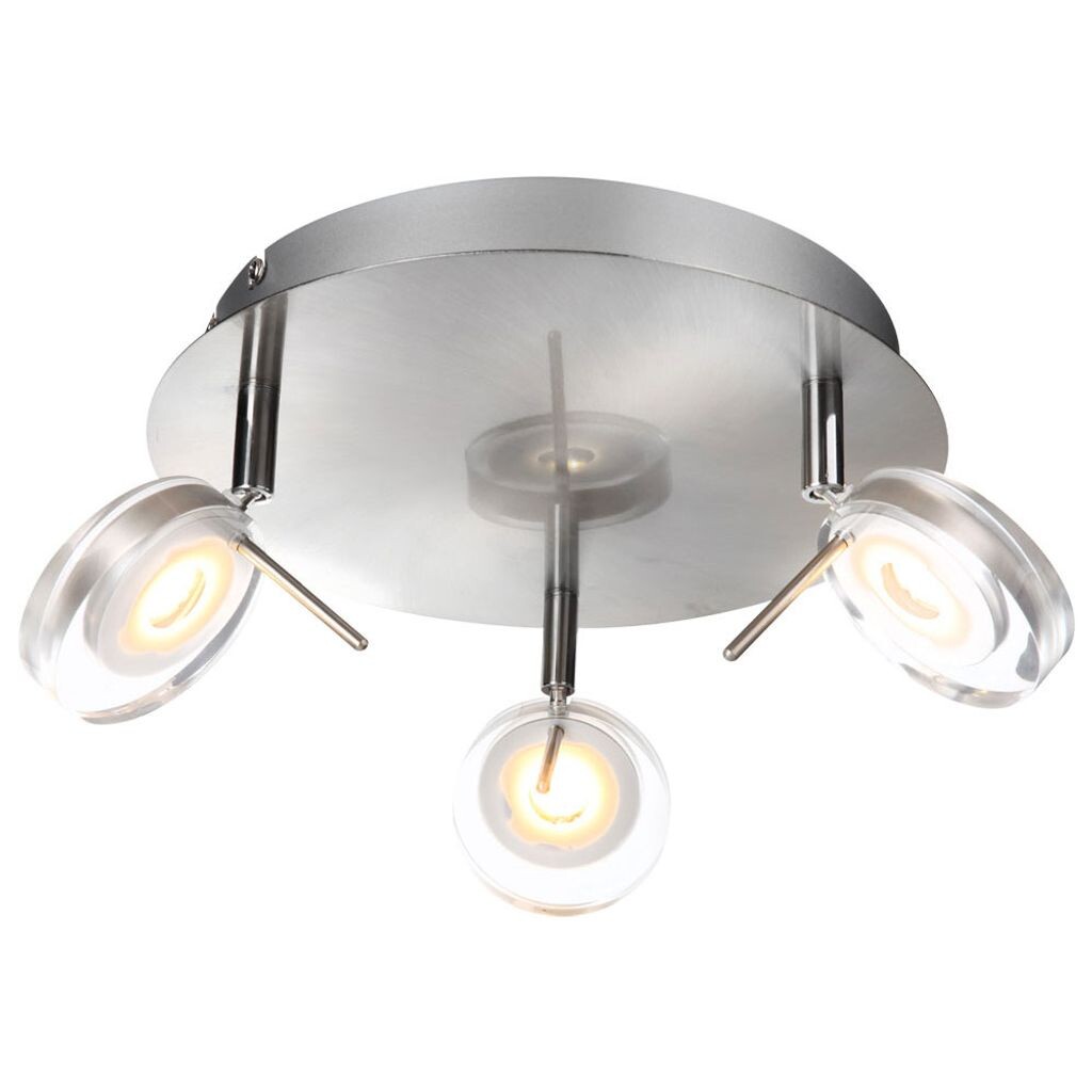 Потолочный светодиодный светильник, 3 лампочки, подвижные споты, D 25 см. Globo Lighting, серебро
Потолочный светодиодный светильник, 3 лампочки, подвижные споты, D 25 см. Globo Lighting, серебро