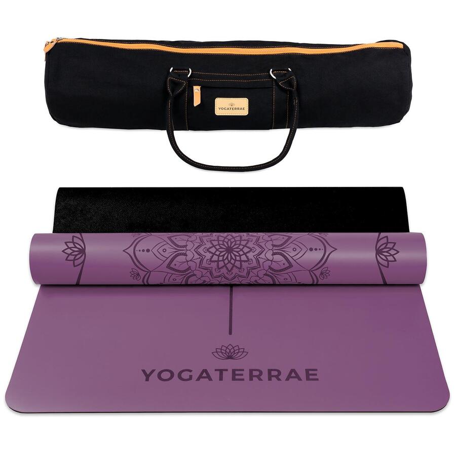 YOGATERRAE Нескользящий коврик для йоги из натурального ПУ каучука с сумкой MANDALA Аметист Фиолетовый
YOGATERRAE Нескользящий коврик для йоги из натурального ПУ каучука с сумкой MANDALA Аметист Фиолетовый