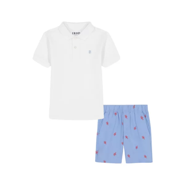 Мальчики 4-12 лет комплект из поло с коротким рукавом и шорт для активного отдыха Izod, белый
Мальчики 4-12 лет комплект из поло с коротким рукавом и шорт для активного отдыха Izod, белый