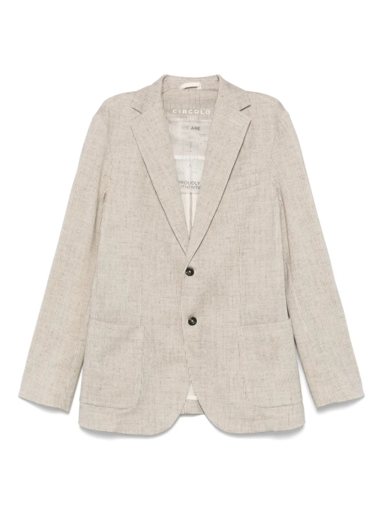 Блейзер в ломаную клетку Circolo 1901, нейтральный
Блейзер в ломаную клетку Circolo 1901, нейтральный