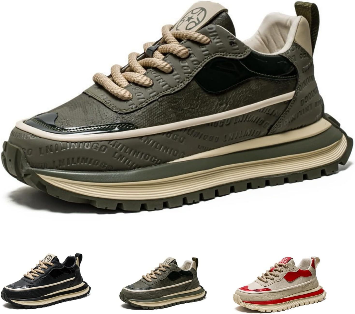 Ретро массивные кроссовки для мужчин, нескользящая удобная повседневная обувь, спортивная обувь для улицы, обувь для ходьбы Macefil, зеленый
Ретро массивные кроссовки для мужчин, нескользящая удобная повседневная обувь, спортивная обувь для улицы, обувь для ходьбы Macefil, зеленый