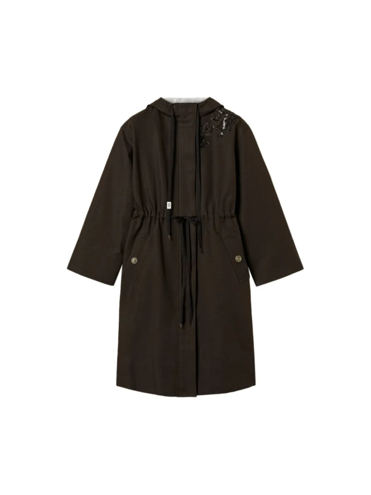 Парка с капюшоном TWINSET, черный
Парка с капюшоном TWINSET, черный