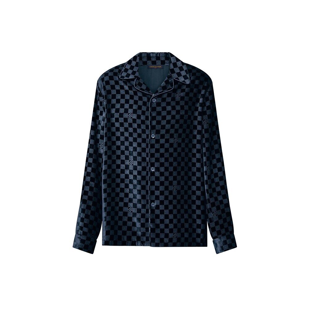 Вечерняя рубашка из смесового шелка и бархата с длинными рукавами Louis Vuitton, синий
Вечерняя рубашка из смесового шелка и бархата с длинными рукавами Louis Vuitton, синий