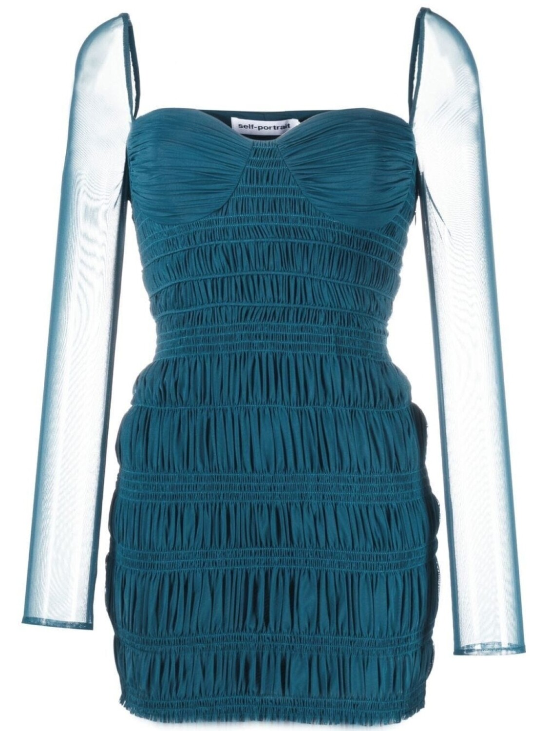 Self-Portrait платье со сборками и длинными рукавами, синий
Self-Portrait платье со сборками и длинными рукавами, синий