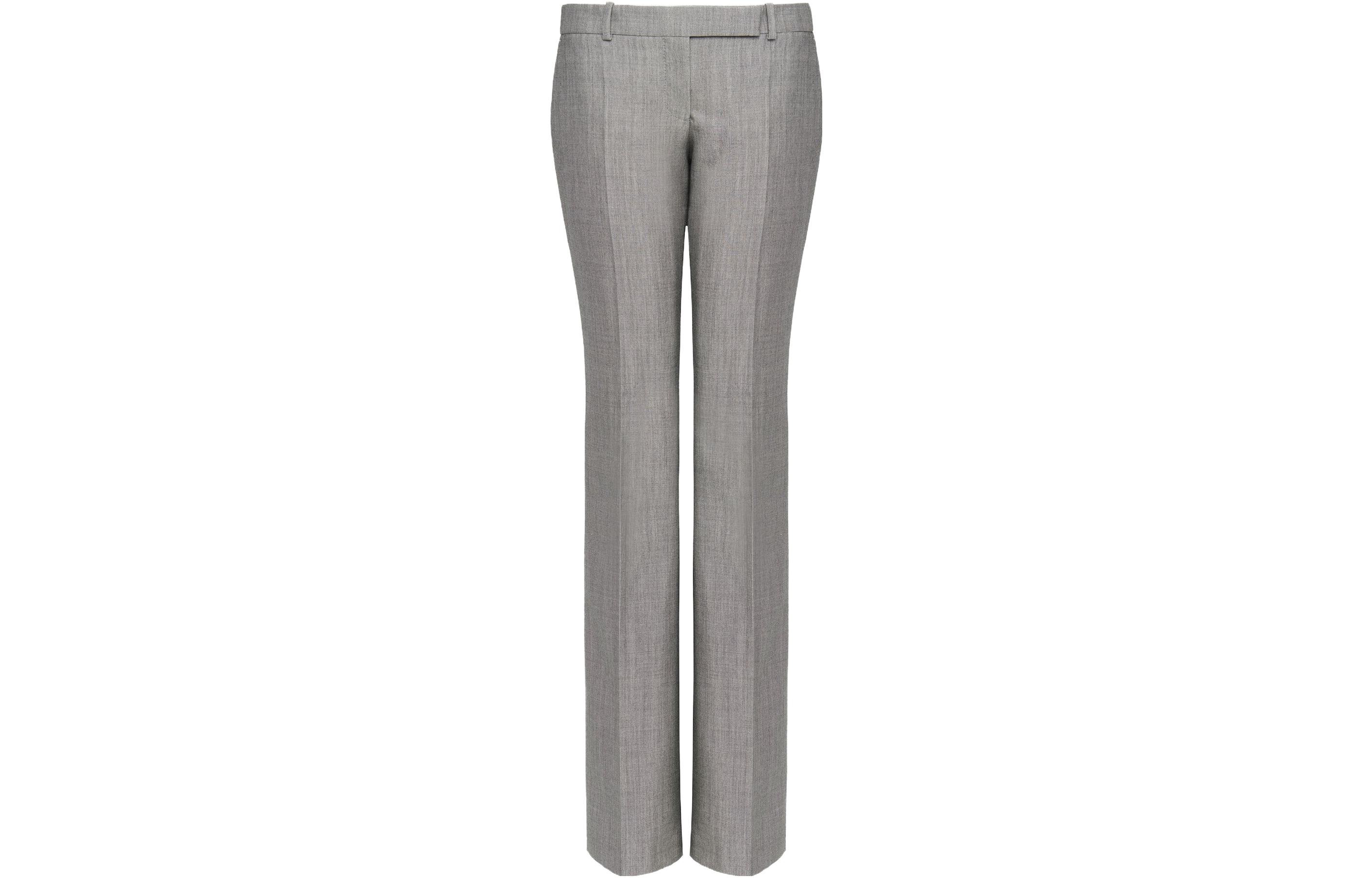 Зауженные брюки с расклешенным низом Alexander McQueen, серый
Зауженные брюки с расклешенным низом Alexander McQueen, серый