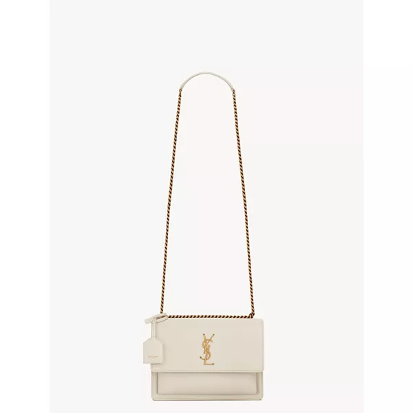 Сумка через плечо Sunset среднего размера из гладкой кожи. Saint Laurent, белый
Сумка через плечо Sunset среднего размера из гладкой кожи. Saint Laurent, белый