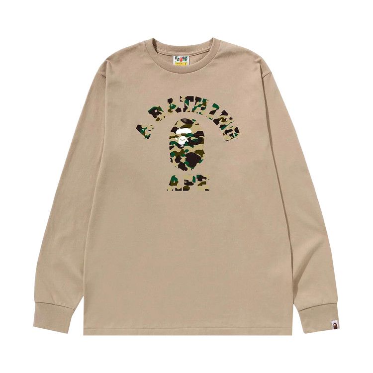 Футболка BAPE 1st Camo College Long-Sleeve Tee, Beige/Yellow, Желтый, Футболка BAPE 1st Camo College Long-Sleeve Tee, Beige/Yellow
Футболка BAPE 1st Camo College Long-Sleeve Tee, Beige/Yellow, Желтый, Футболка BAPE 1st Camo College Long-Sleeve Tee, Beige/Yellow