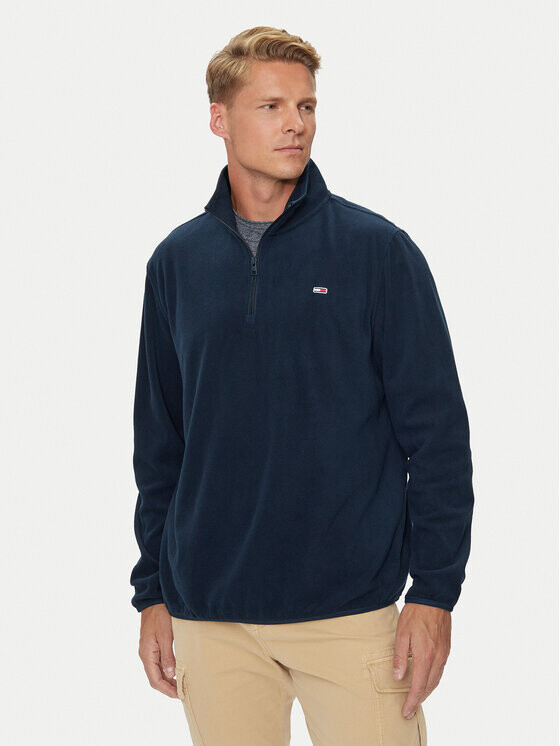 Флисовая куртка стандартного кроя Tommy Jeans, синий 
Флисовая куртка стандартного кроя Tommy Jeans, синий
