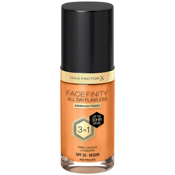 Facefinity безупречный веганский тональный крем 3 в 1 на весь день Max Factor, 30 мл., цвет n88 - praline
Facefinity безупречный веганский тональный крем 3 в 1 на весь день Max Factor, 30 мл., цвет n88 - praline