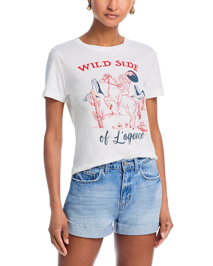 Футболка Eliza с широкими боковыми вставками L'AGENCE, белый
Футболка Eliza с широкими боковыми вставками L'AGENCE, белый