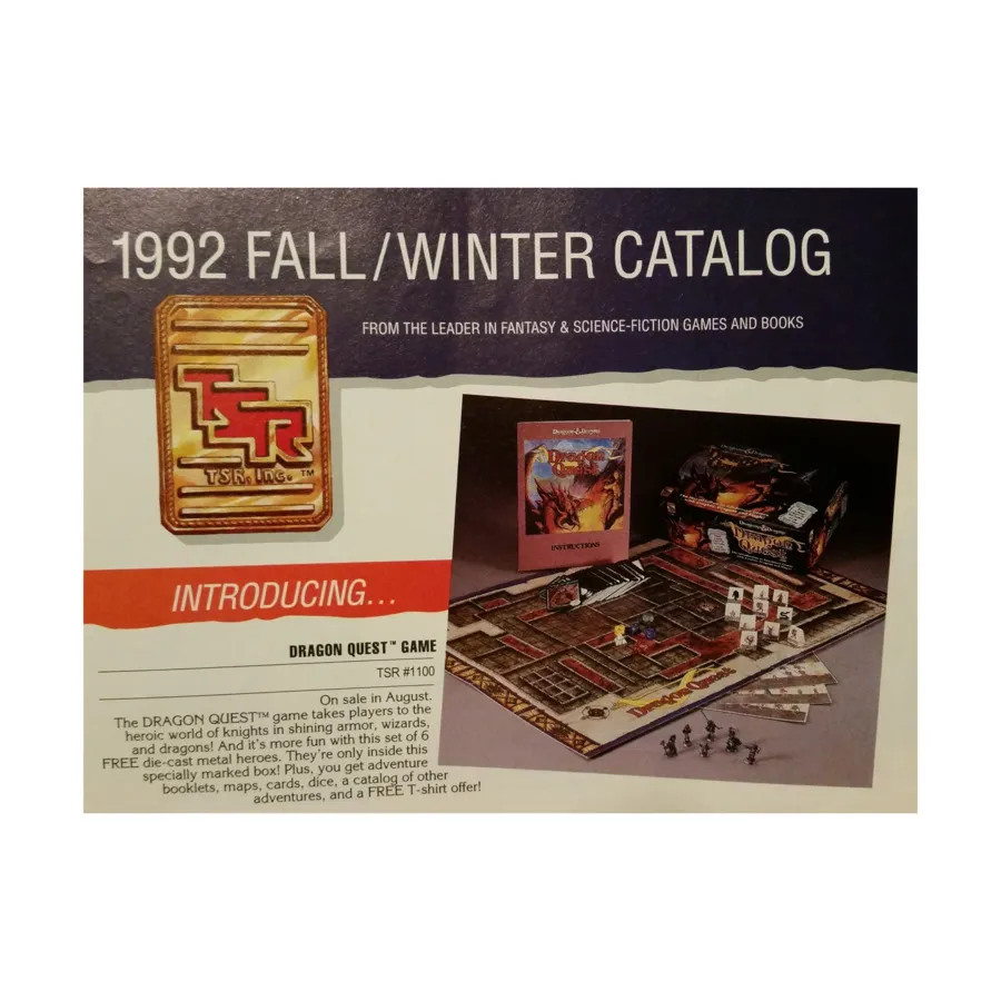 1992 Fall/Winter Catalog, Catalogs (TSR), мягкая обложка
1992 Fall/Winter Catalog, Catalogs (TSR), мягкая обложка
