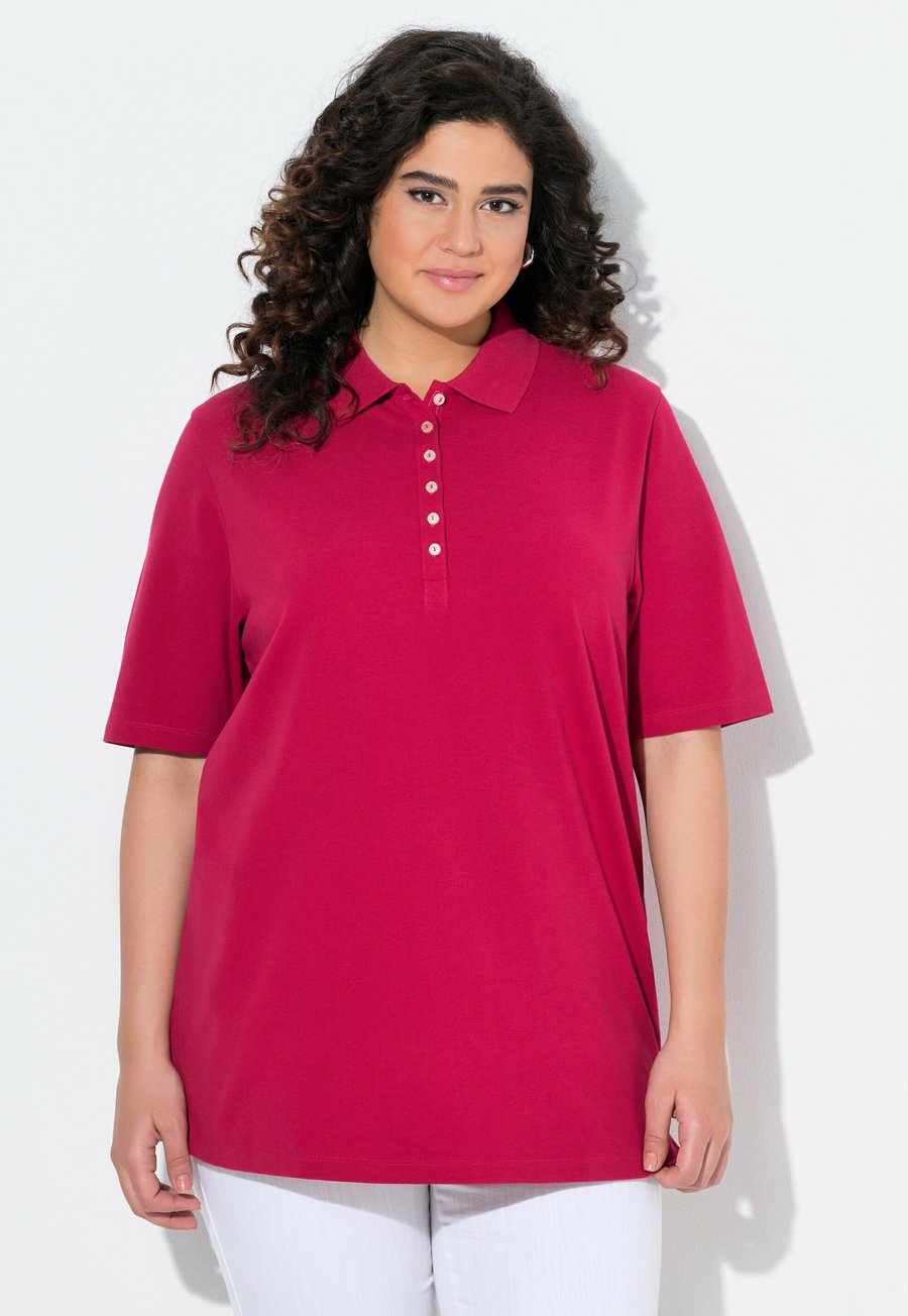 Поло Ulla Popken MANCHES COURTES, Dark Raspberry/Pink
Поло Ulla Popken MANCHES COURTES, Dark Raspberry/Pink