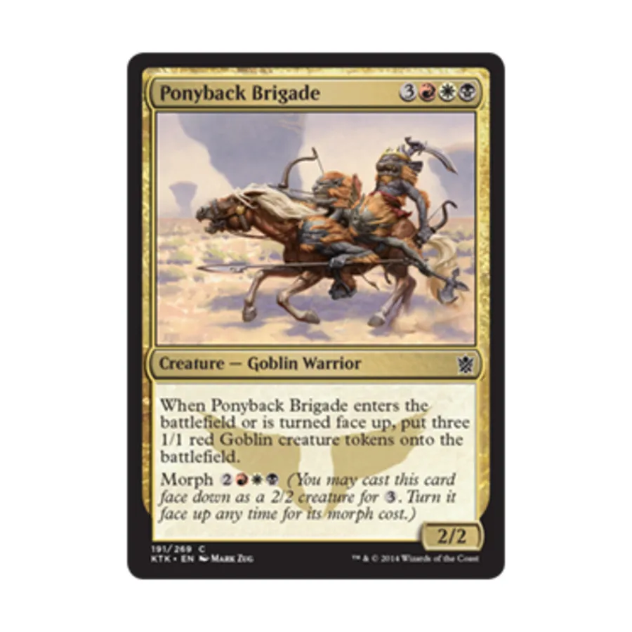 CCG Понибэк Бригада (C) (Рольга), MTG - Khans of Tarkir 
CCG Понибэк Бригада (C) (Рольга), MTG - Khans of Tarkir