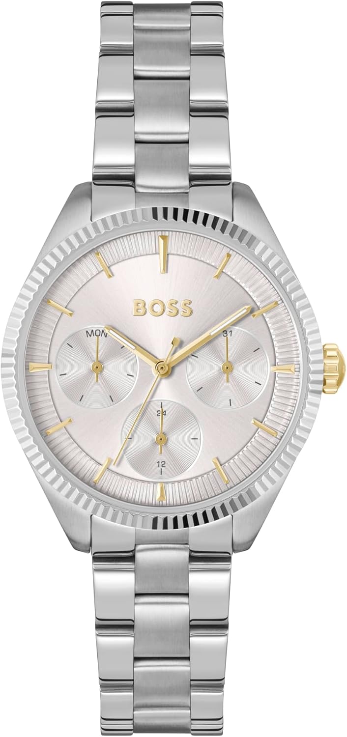 Женские многофункциональные спортивные часы BOSS Sage - корпус из нержавеющей стали, элегантный циферблат с солнечным лучом, индикация дня недели и даты в 24-часовом формате, кварцевый механизм, классический и универсальный дизайн - подарок для...
Женские многофункциональные спортивные часы BOSS Sage - корпус из нержавеющей стали, элегантный циферблат с солнечным лучом, индикация дня недели и даты в 24-часовом формате, кварцевый механизм, классический и универсальный дизайн - подарок для...