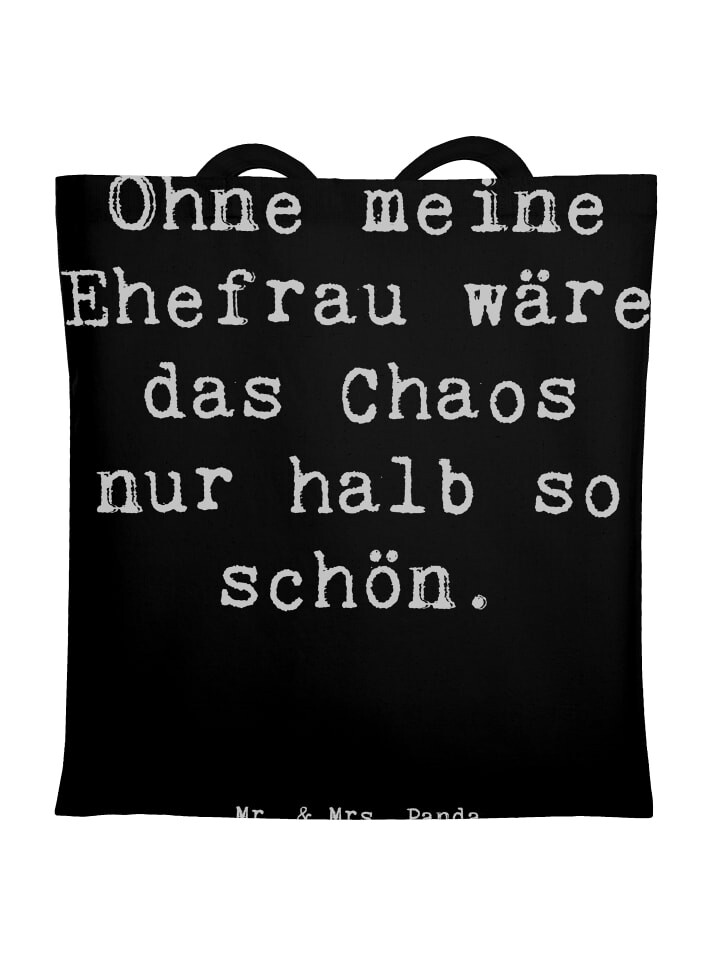 Сумка Mr. & Mrs. Panda Tragetasche Ohne meine Ehefrau wäre das Chaos n..., черный
Сумка Mr. & Mrs. Panda Tragetasche Ohne meine Ehefrau wäre das Chaos n..., черный