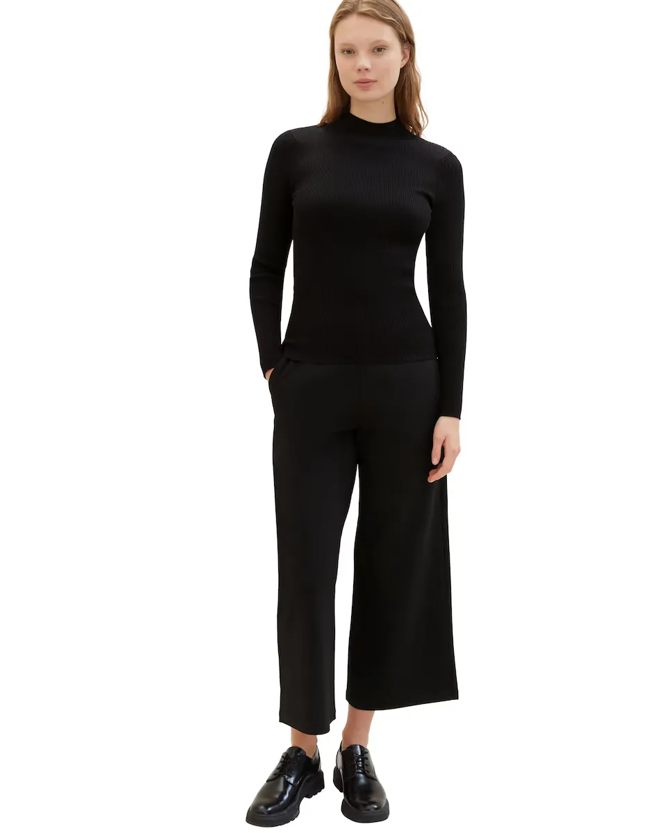 Женские брюки-кюлоты с высокой талией и карманами Tom Tailor, черный
Женские брюки-кюлоты с высокой талией и карманами Tom Tailor, черный