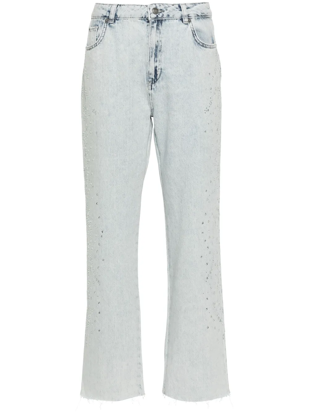 Прямые джинсы Actitude средней посадки TWINSET, синий 
Прямые джинсы Actitude средней посадки TWINSET, синий