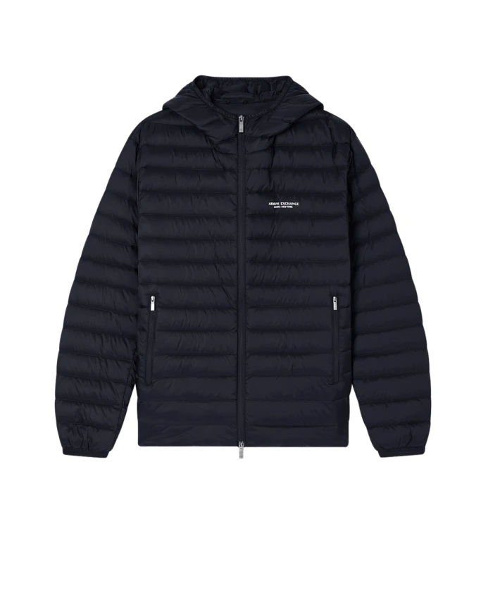 Пуховая куртка на молнии с капюшоном Armani Exchange, черный
Пуховая куртка на молнии с капюшоном Armani Exchange, черный